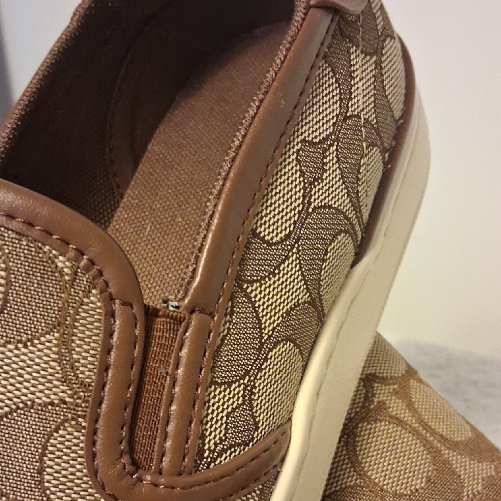 👜 Coach Wells Slip-On Sneakers C4393 👜 👟 Women’s Size 8B | Eco-Chic & Comfy - Picture 5 of 16